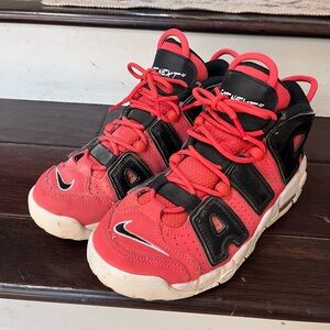 Nike Red‎ and Black Sneakers with Chunky Silhouette